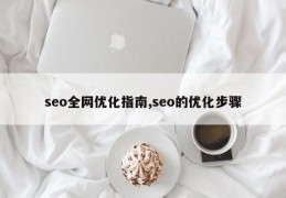 seo全网优化指南,seo的优化步骤