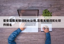 普安百度关键词优化公司,百度关键词优化软件排名