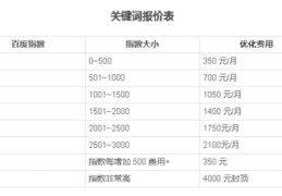 seo技术价格,seo收费标准