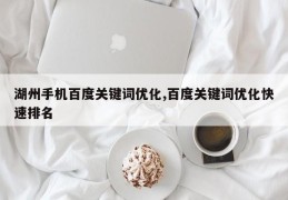 湖州手机百度关键词优化,百度关键词优化快速排名